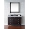 James Martin Vanities Brittany 48in Single Vanity, Burnished Mahogany w/ 3 CM White Zeus Quartz Top 650-V48-BNM-3WZ - alternate 3